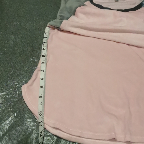 Kensie Medium PJ Set Long sleeved top pant bottoms Pink Grey Gray Pajama Pajamas - Picture 6 of 16